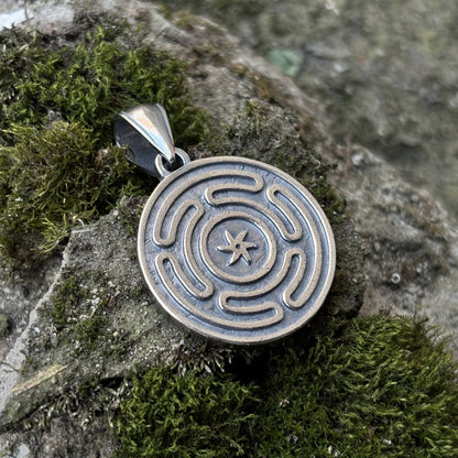 Wheel of Hecate pendant