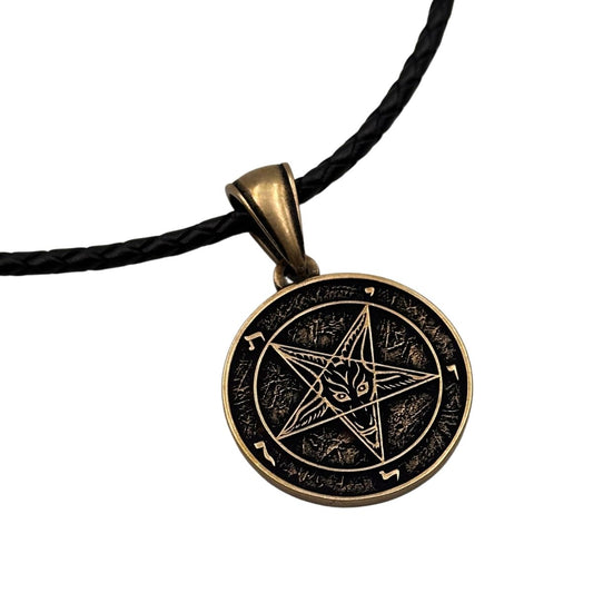 Baphomet Sigil Pendant Bronze