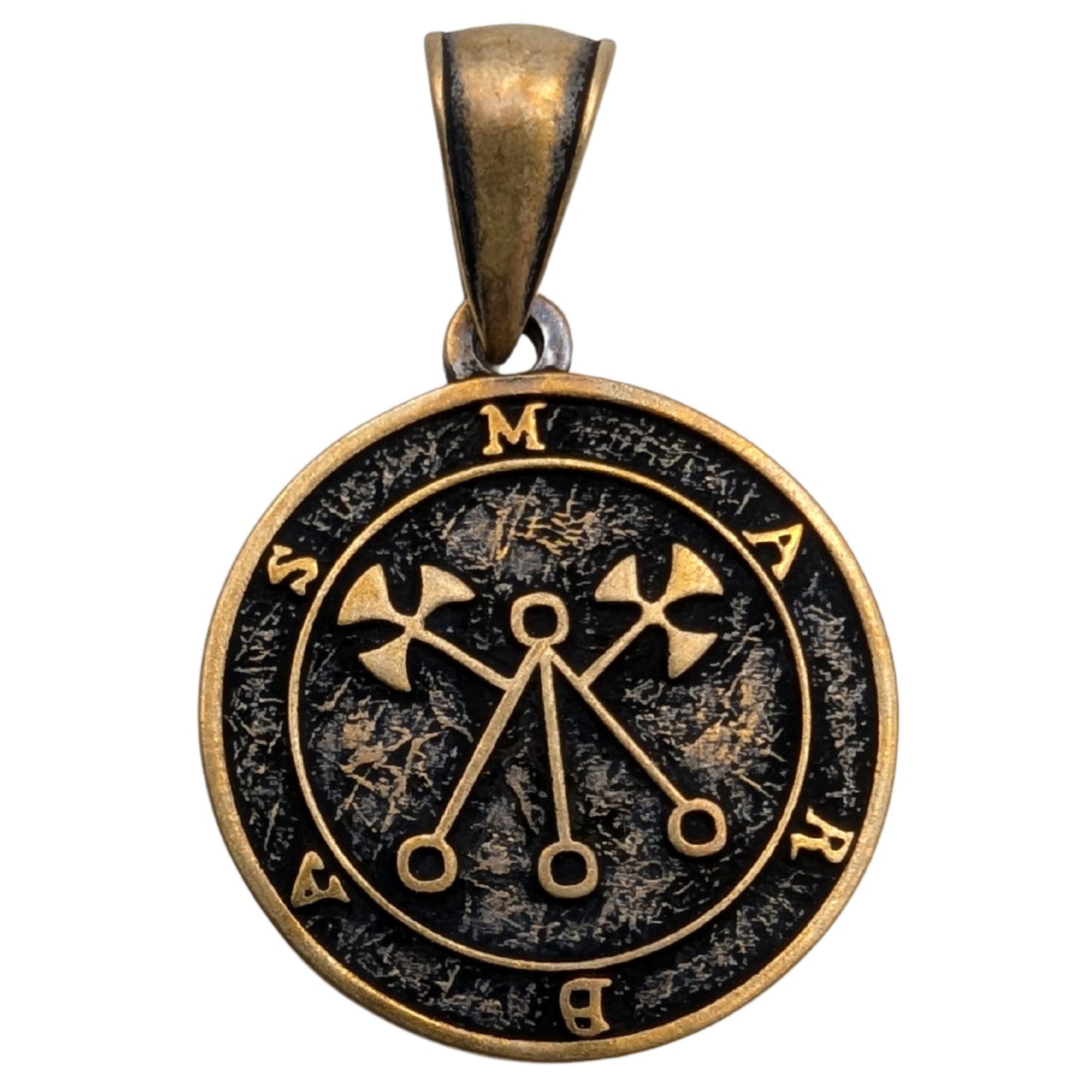 Marbas sigil pendant Bronze
