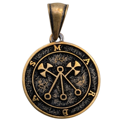 Marbas sigil pendant Bronze