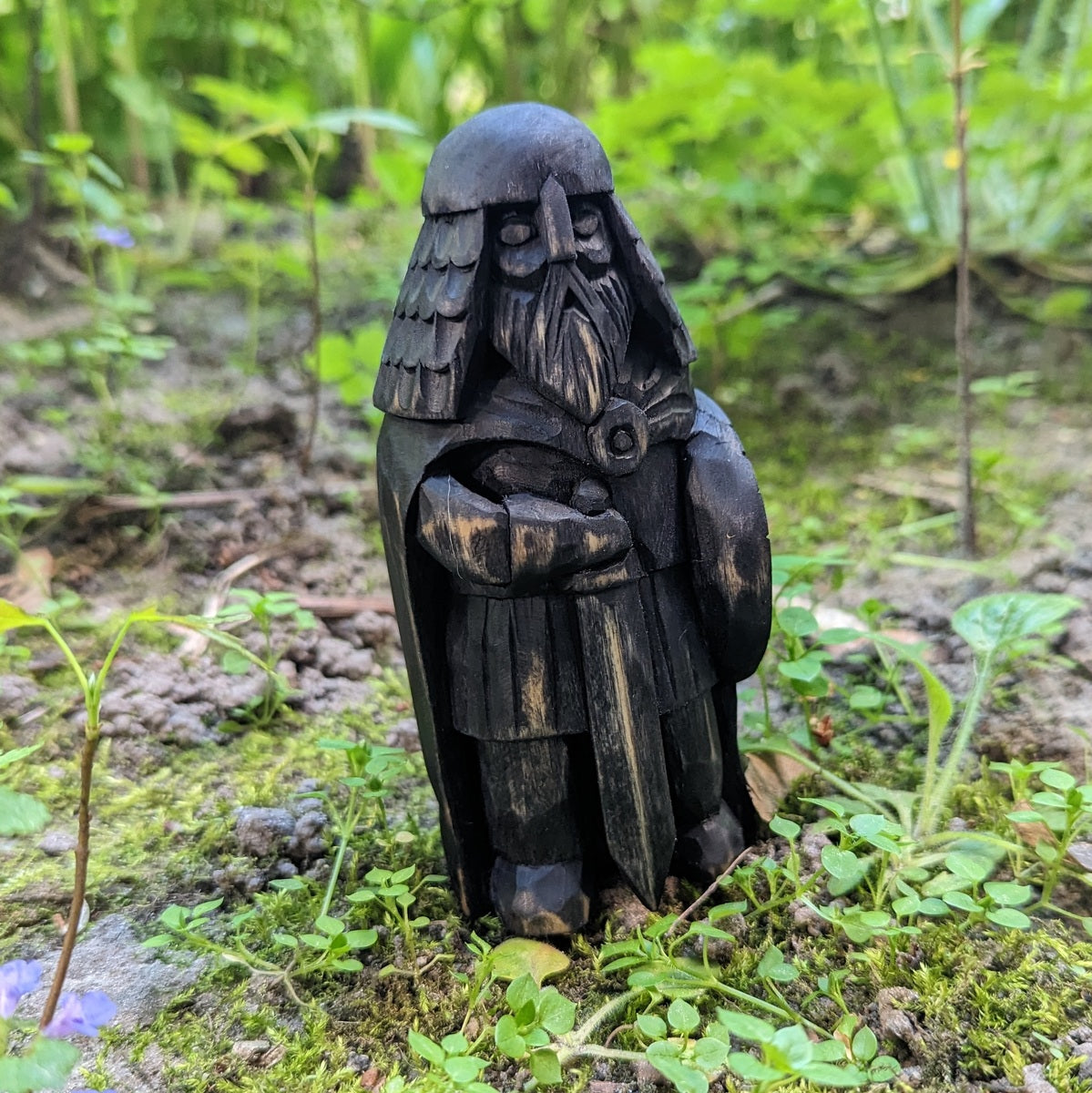 Danish Viking wooden figurine