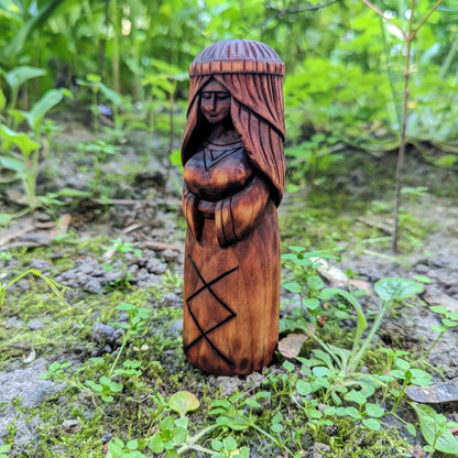 Freya wooden figurine