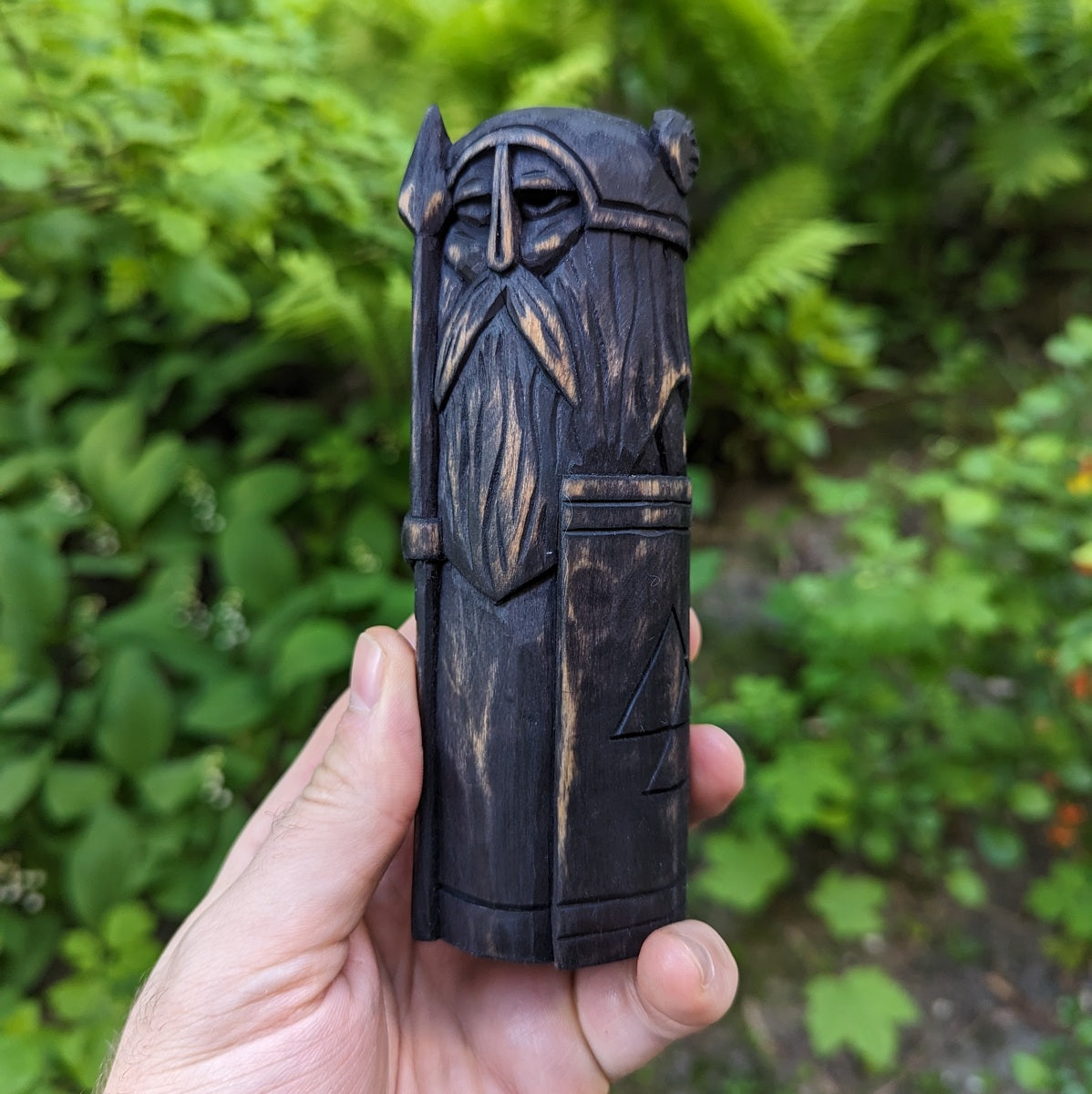 Odin Allfather wooden figurine