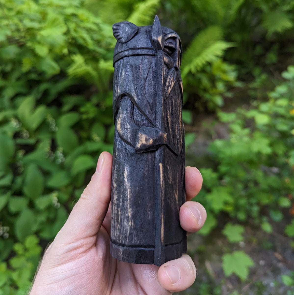 Odin Allfather wooden figurine   