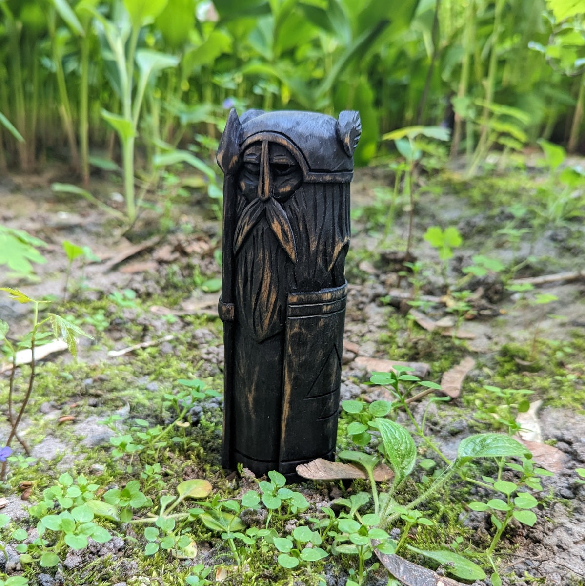 Odin Allfather wooden figurine