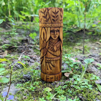 Frigga wooden figurine