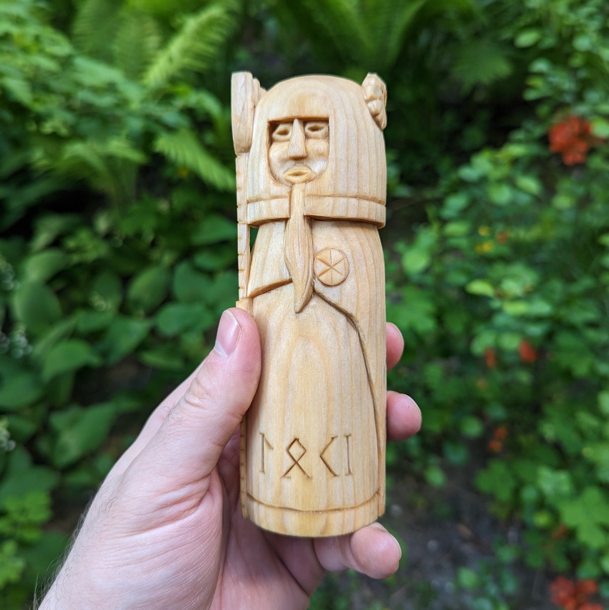 Loki wooden figurine   