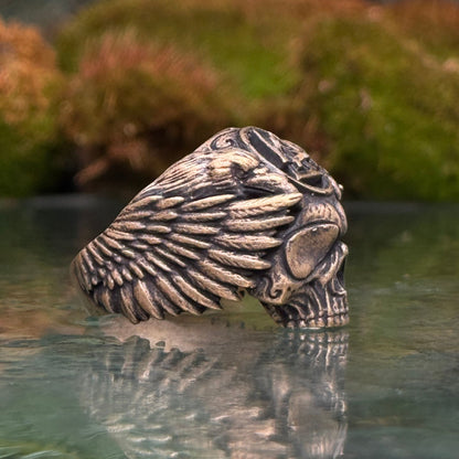 Odin skull ring