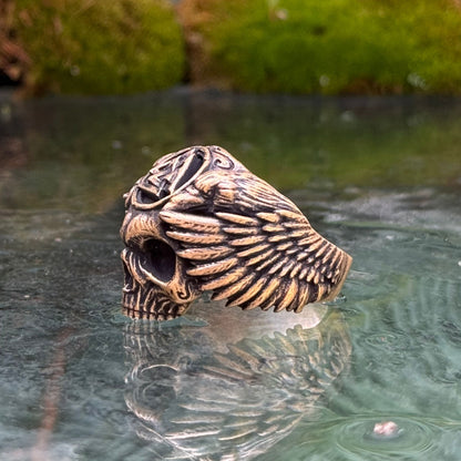 Odin skull ring