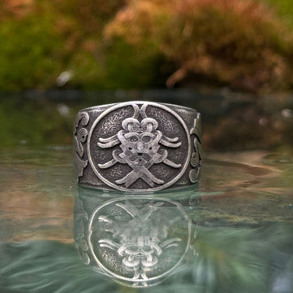 Mask of Odin norse ring
