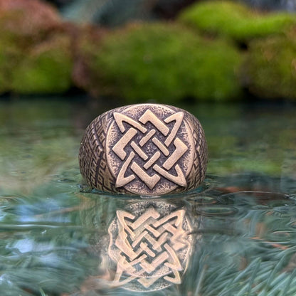 Svarog symbol ring