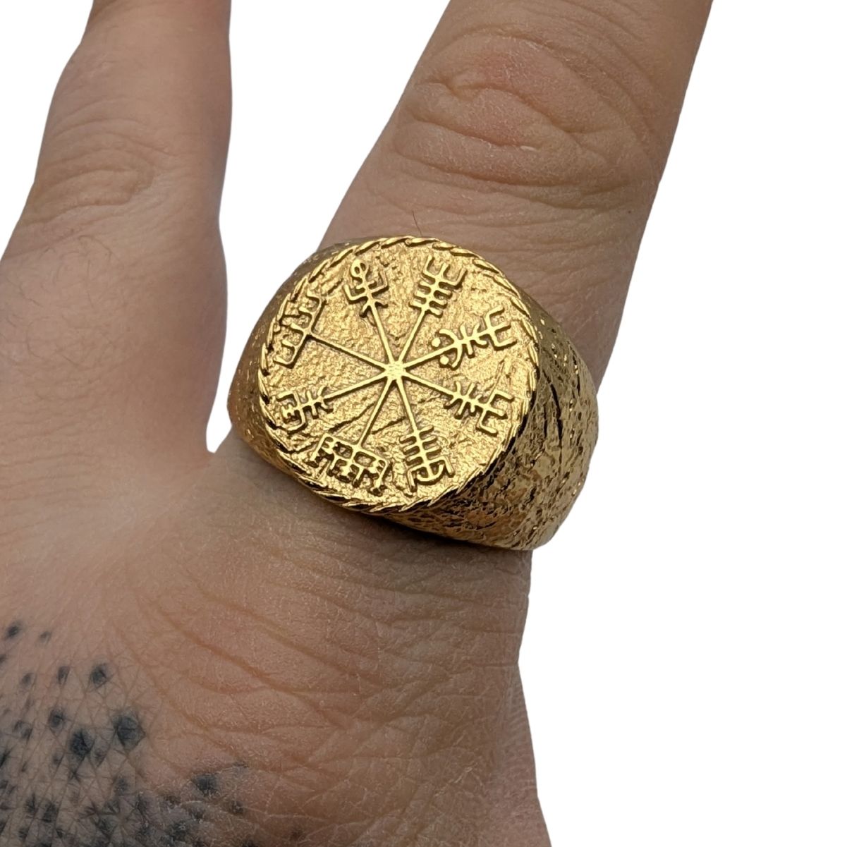 Vegvisir ring Viking compass