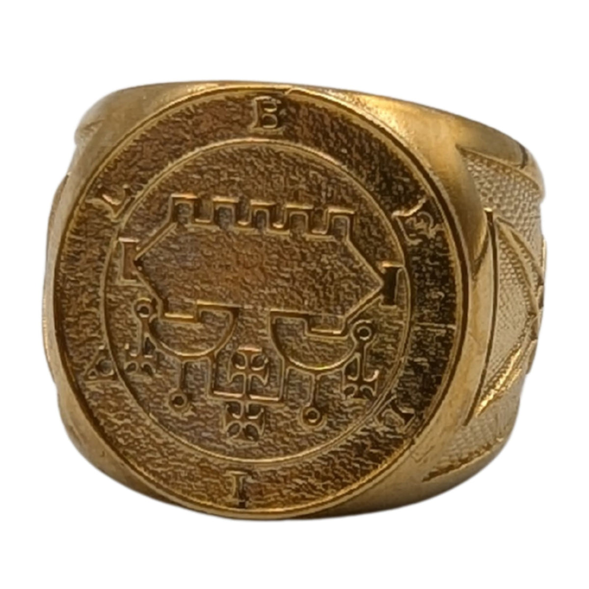 Belial Sigil Ring 6 US Gold plating