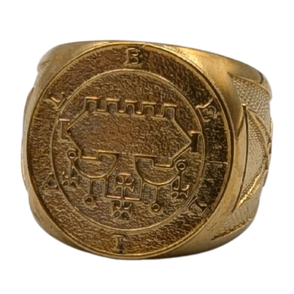 Belial Sigil Ring 6 US Gold plating