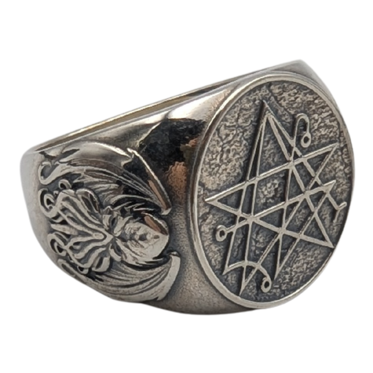 Necronomicon Occult Ring 6 US Silver 925