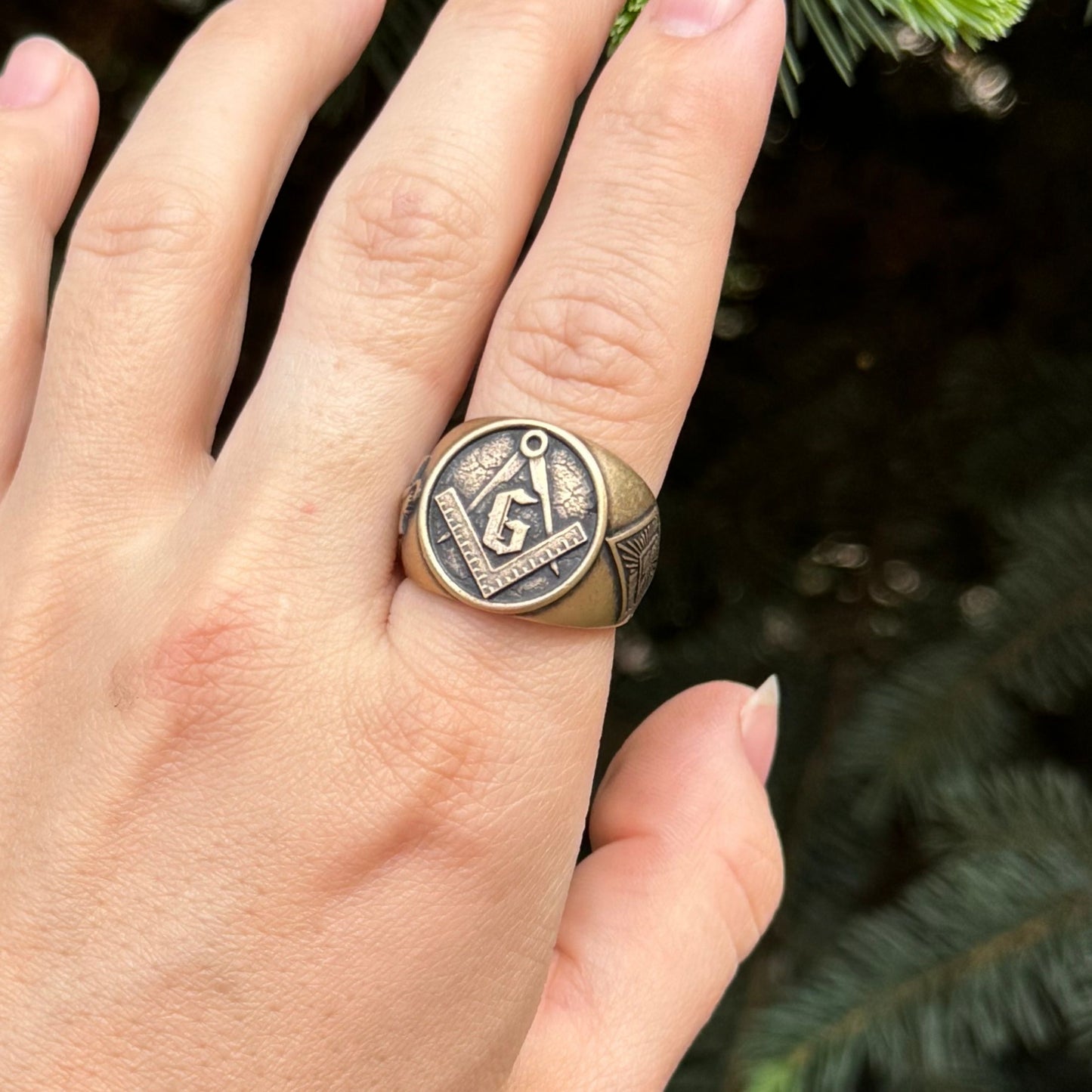 Masonic Eye Ring — Eye of Providence Symbol