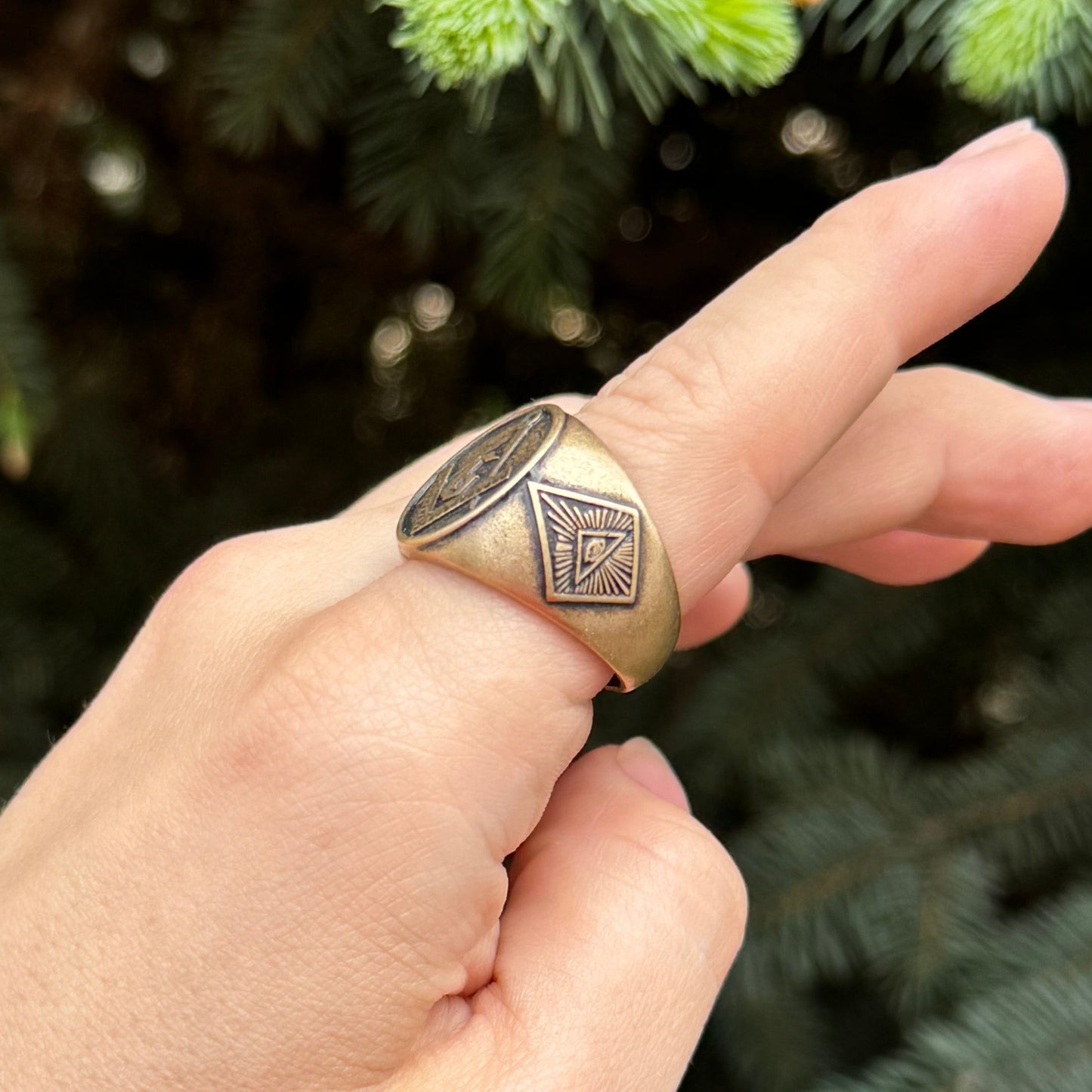 Masonic Eye Ring — Eye of Providence Symbol