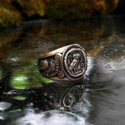 Athena Greek Ring
