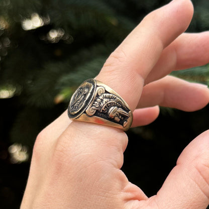 Athena Greek Ring