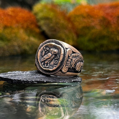 Athena Greek Ring