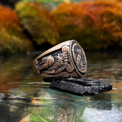 Athena Greek Ring
