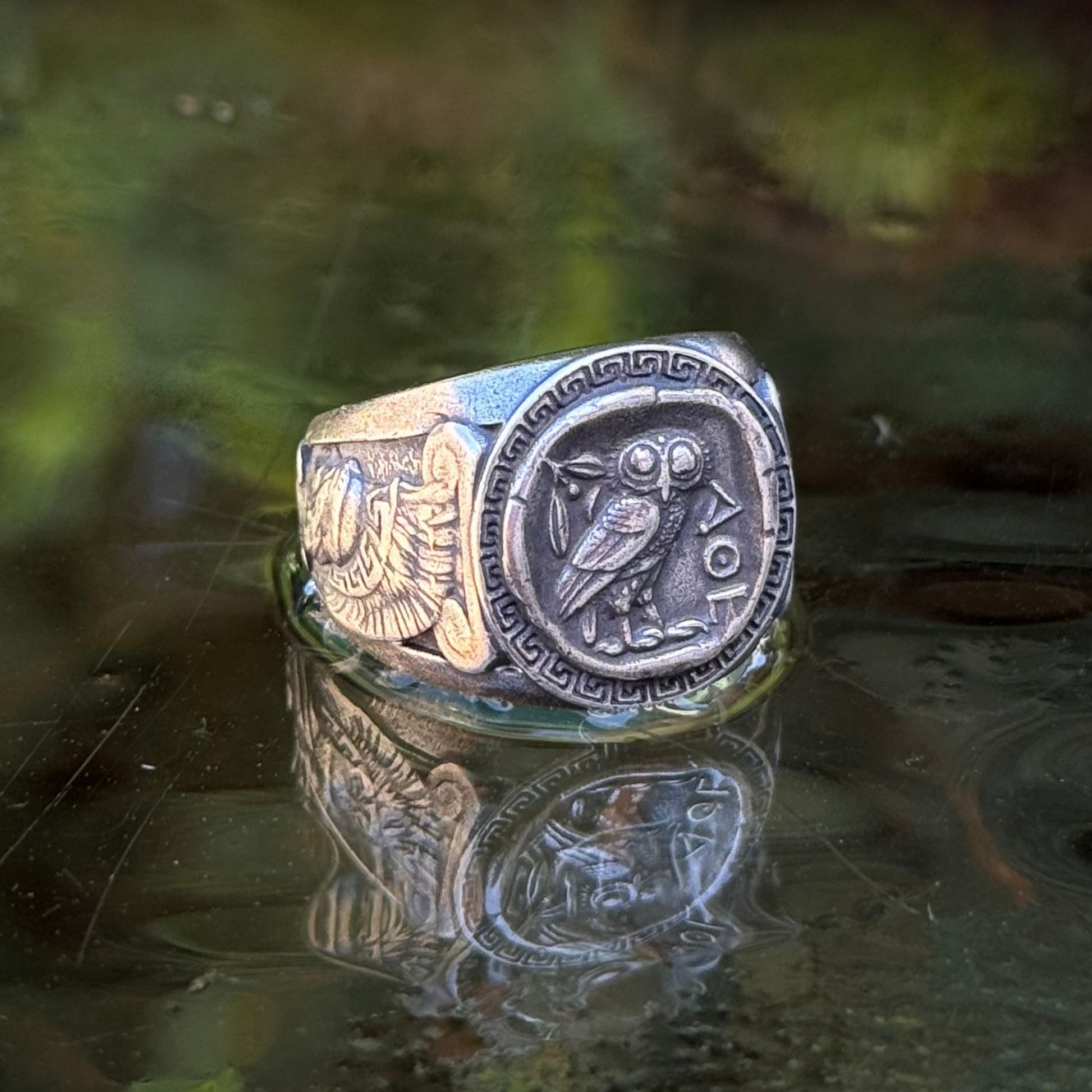 Athena Greek Ring