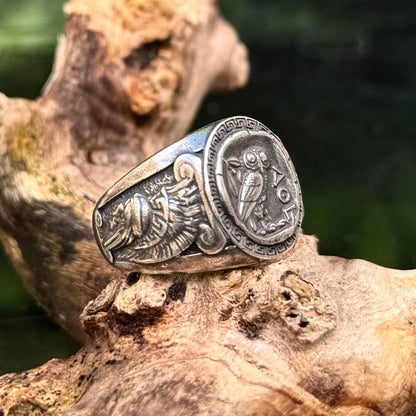 Athena Greek Ring