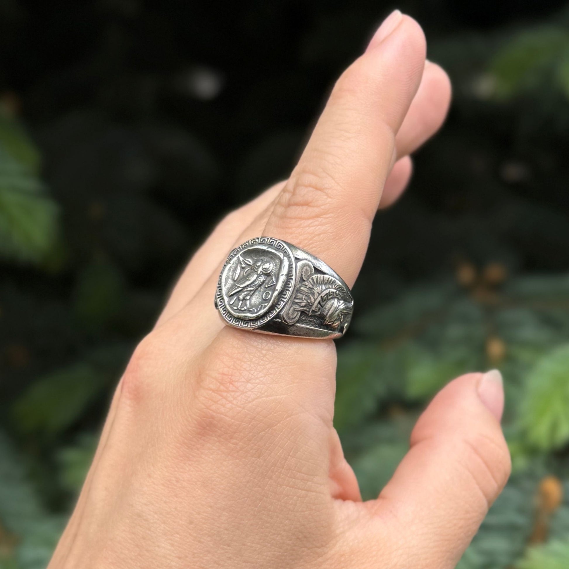 Athena Greek Ring