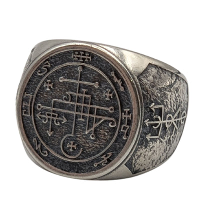 Seal Of Lucifuge Rofocale Ring 6 US Silver 925