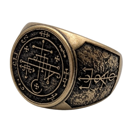 Seal Of Lucifuge Rofocale Ring 6 US Bronze