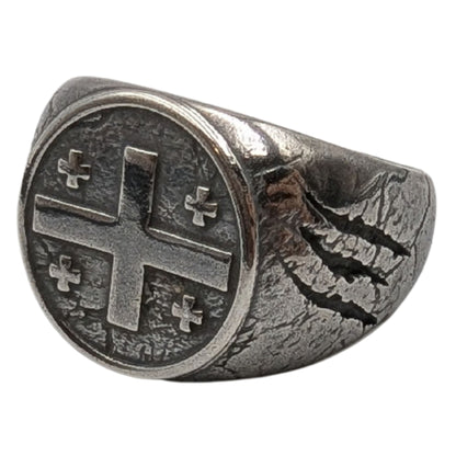 The Flag of Georgia (Sakartvelo) Ring