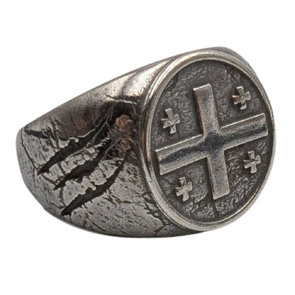 The Flag of Georgia (Sakartvelo) Ring