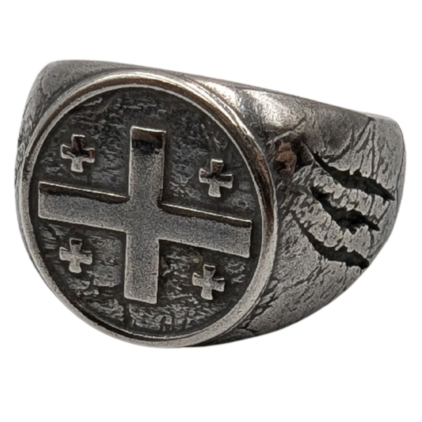 The Flag of Georgia (Sakartvelo) Ring 6 US Silver plating