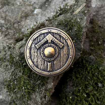 Viking shield paracord bead