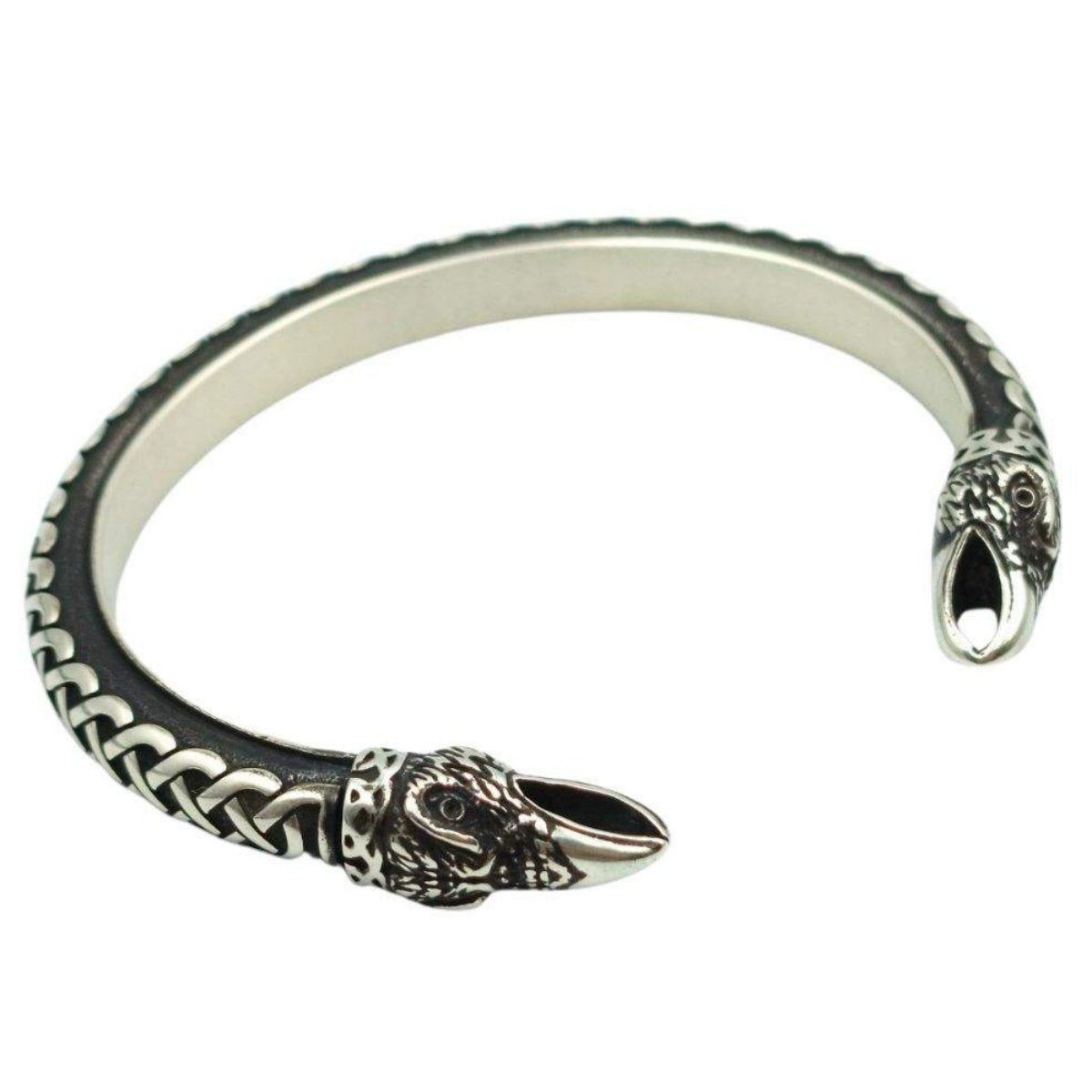 Viking arm ring raven bracelet Silver 925