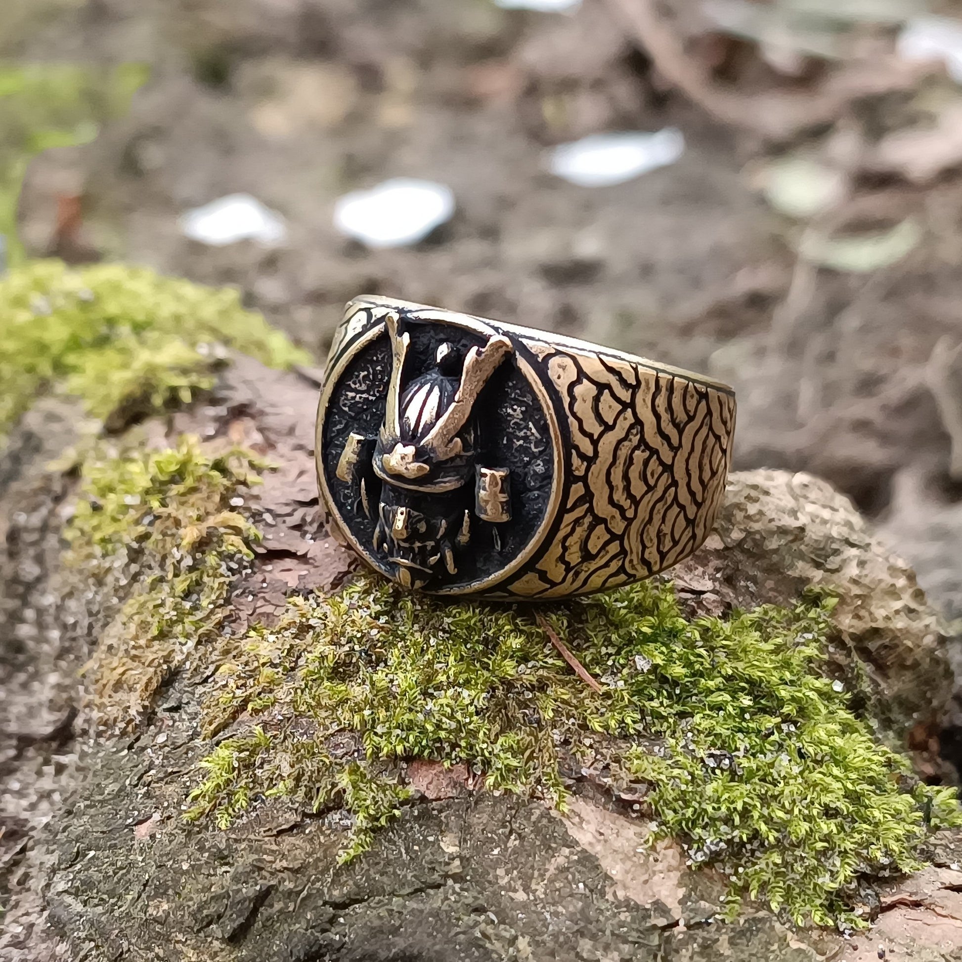 Samurai Kabuto Helmet Ring