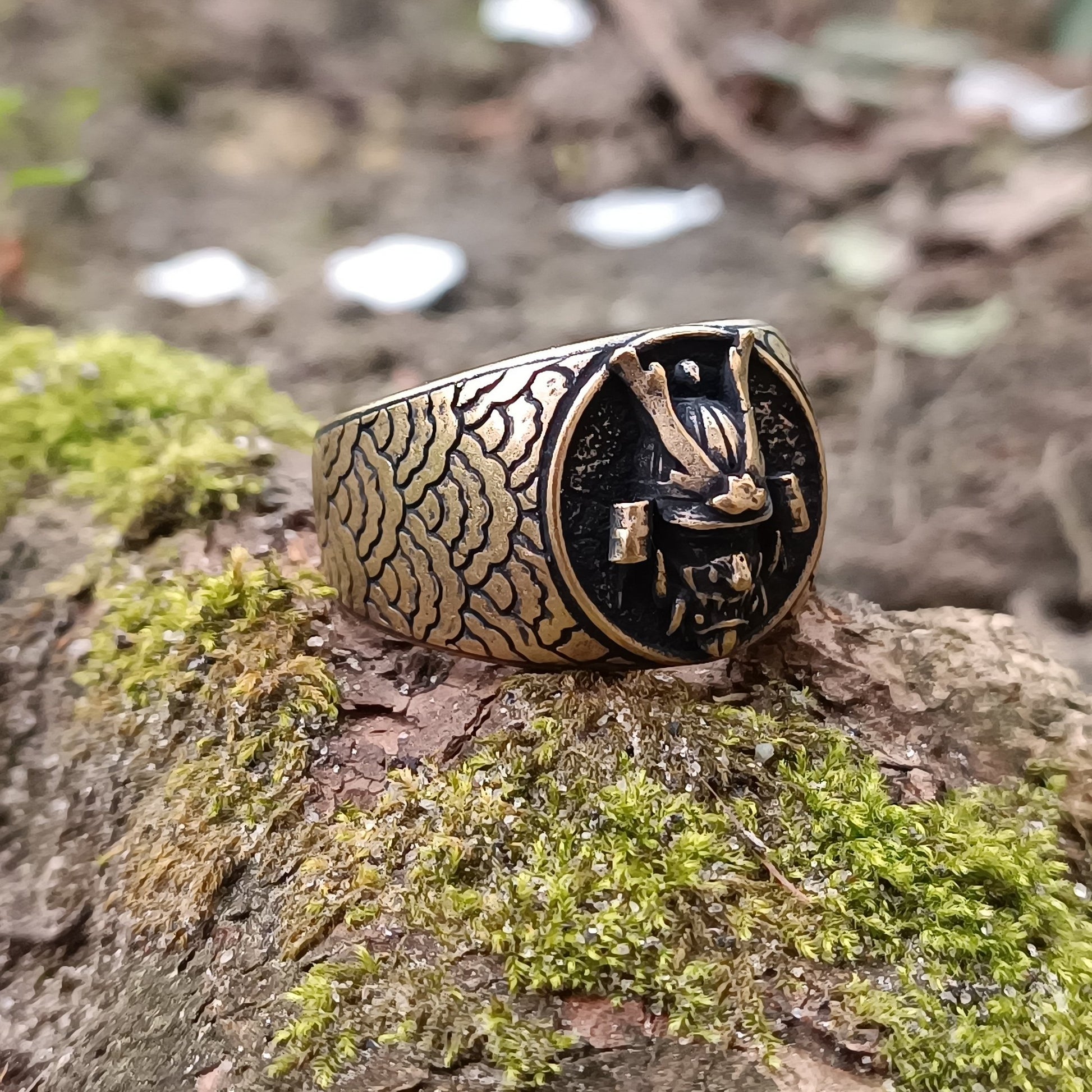 Samurai Kabuto Helmet Ring