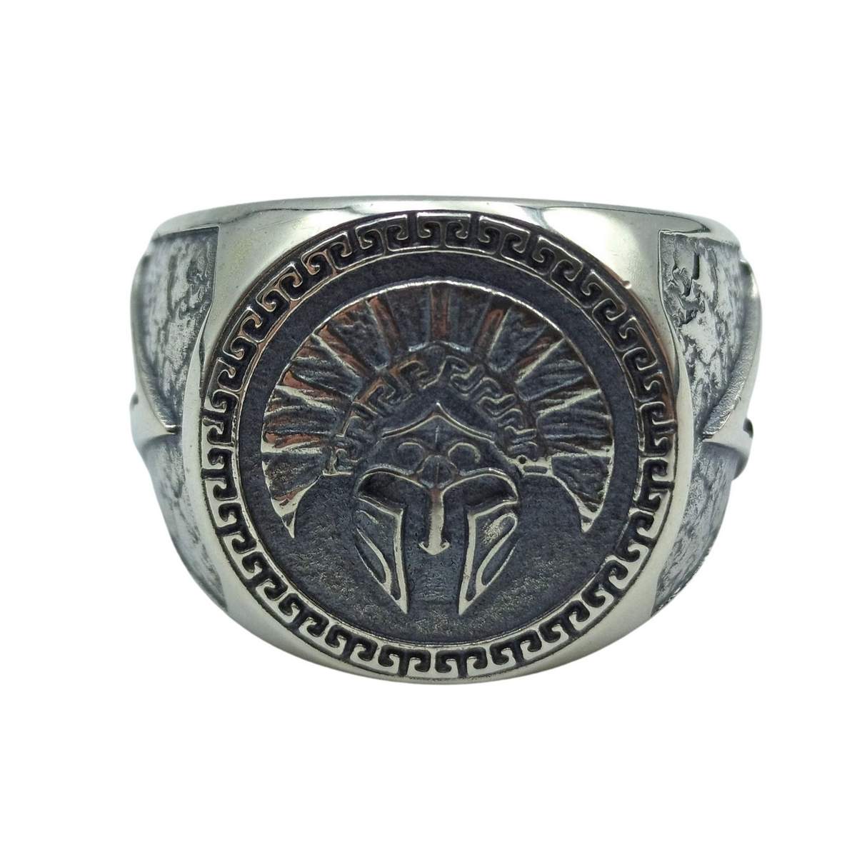 Spartan warrior helmet ring