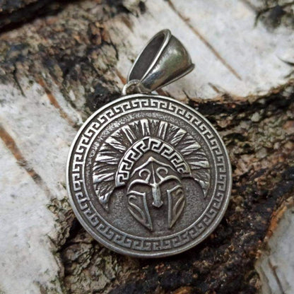 Spartan shield pendant
