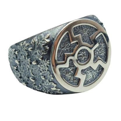 Sun wheel ring 6 US Silver 925