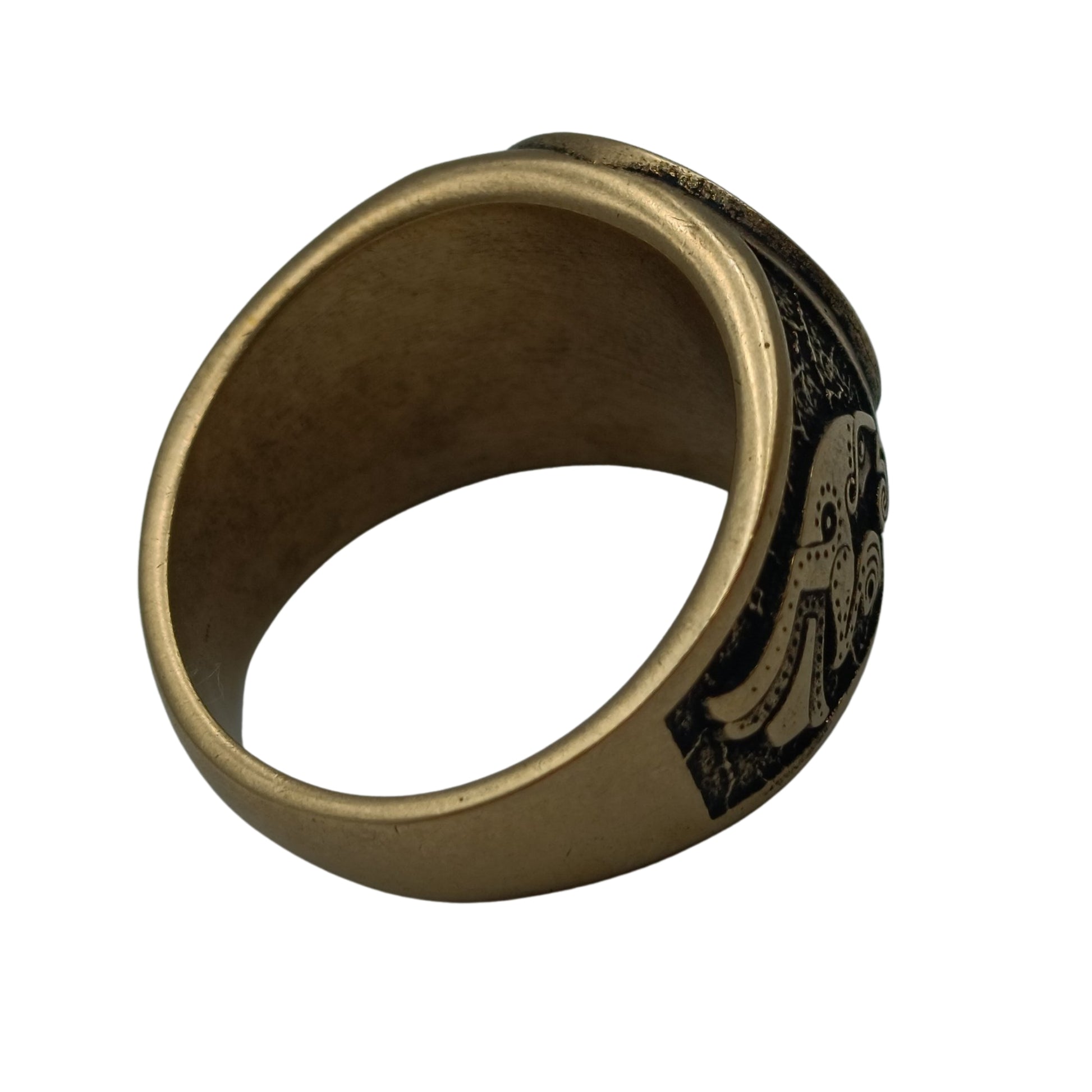Tiwaz Rune Raven Ring