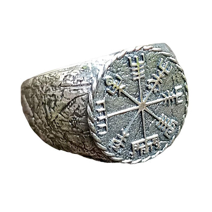 Vegvisir ring Viking compass