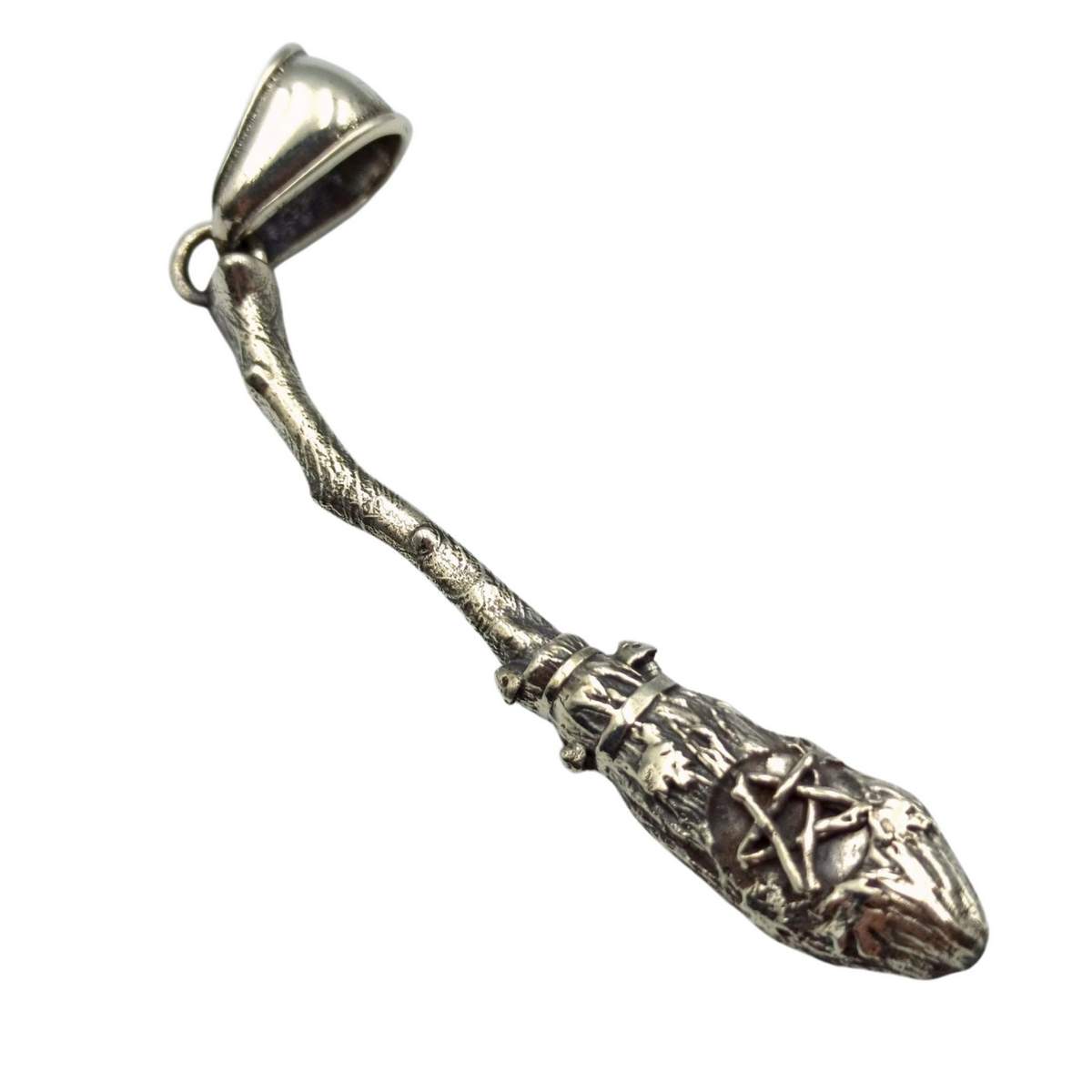 Witch broom pendant
