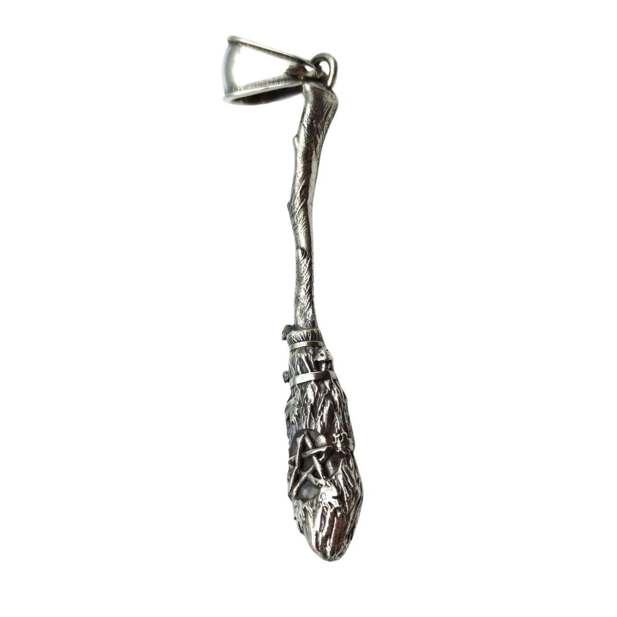 Witch broom pendant Silver 925