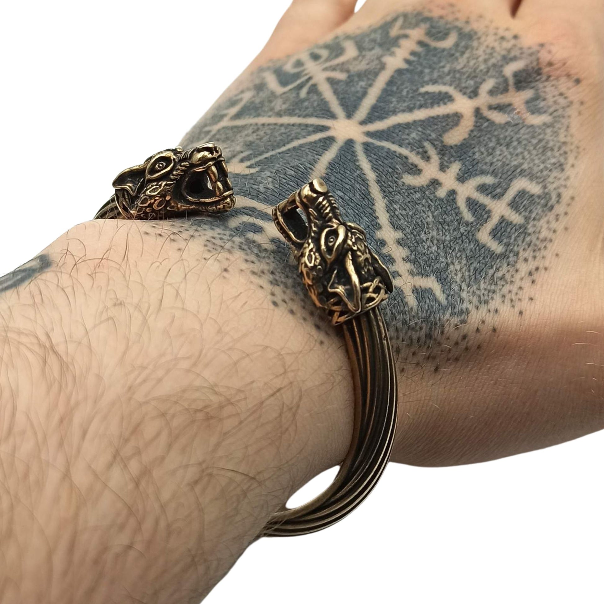 Wolf arm ring Viking bracelet