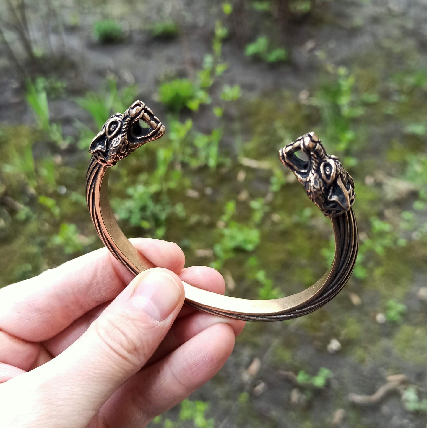 Wolf arm ring Viking bracelet