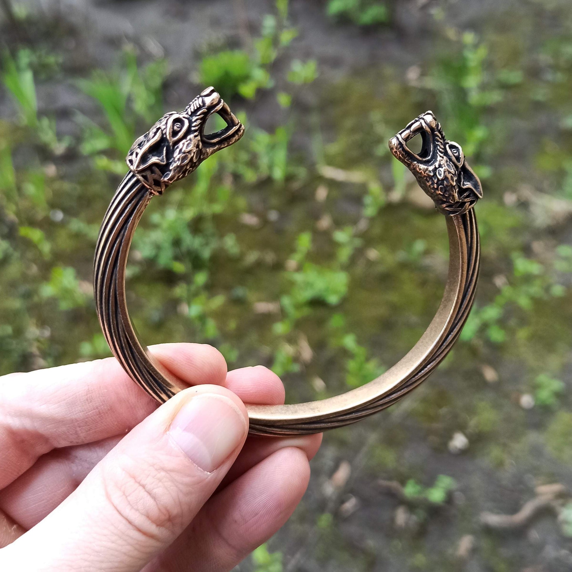 Wolf arm ring Viking bracelet