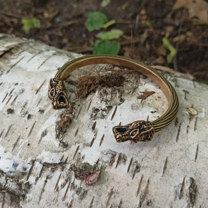 Wolf arm ring Viking bracelet