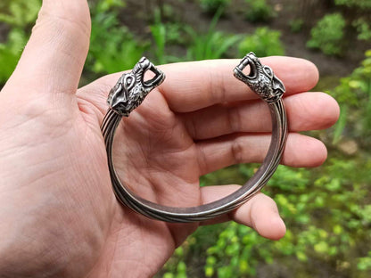 Wolf arm ring Viking bracelet