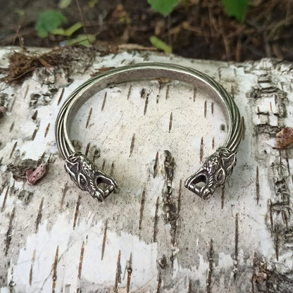 Wolf arm ring Viking bracelet